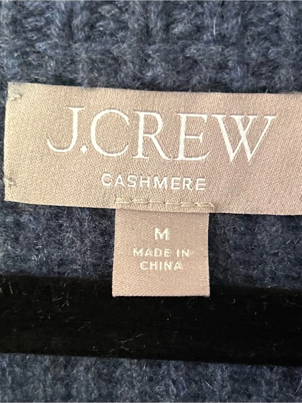 J.Crew 100% Cashmere Rib Knit Cropped Sweater Blue Bell Sleeve M Boxy Cozy Soft